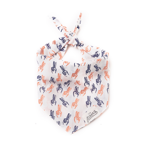 The Paws "Spread Peace" Bandana