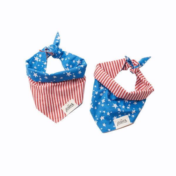 The Paws "Star Spangled" Bandana