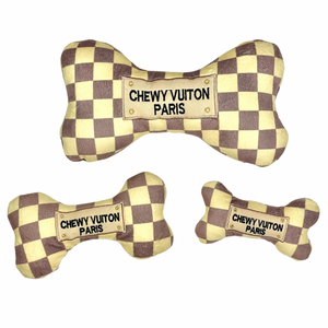 Checkered Chewy Vuiton Toy