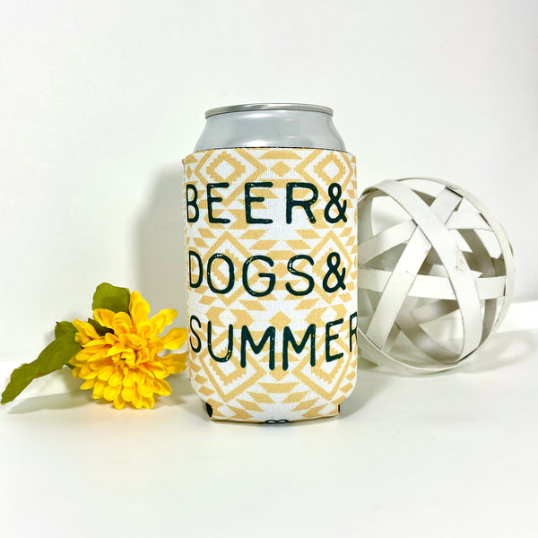 Beers & Dogs & Summer Koozie